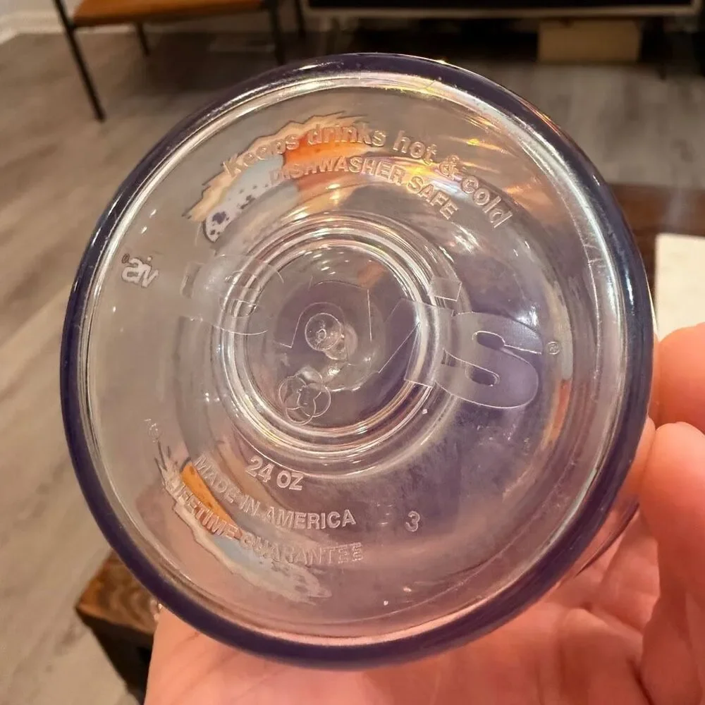 Tervis Wild Eggs Breakfast Brunch 24 oz Tumbler Purple Lid - Picture 5 of 7